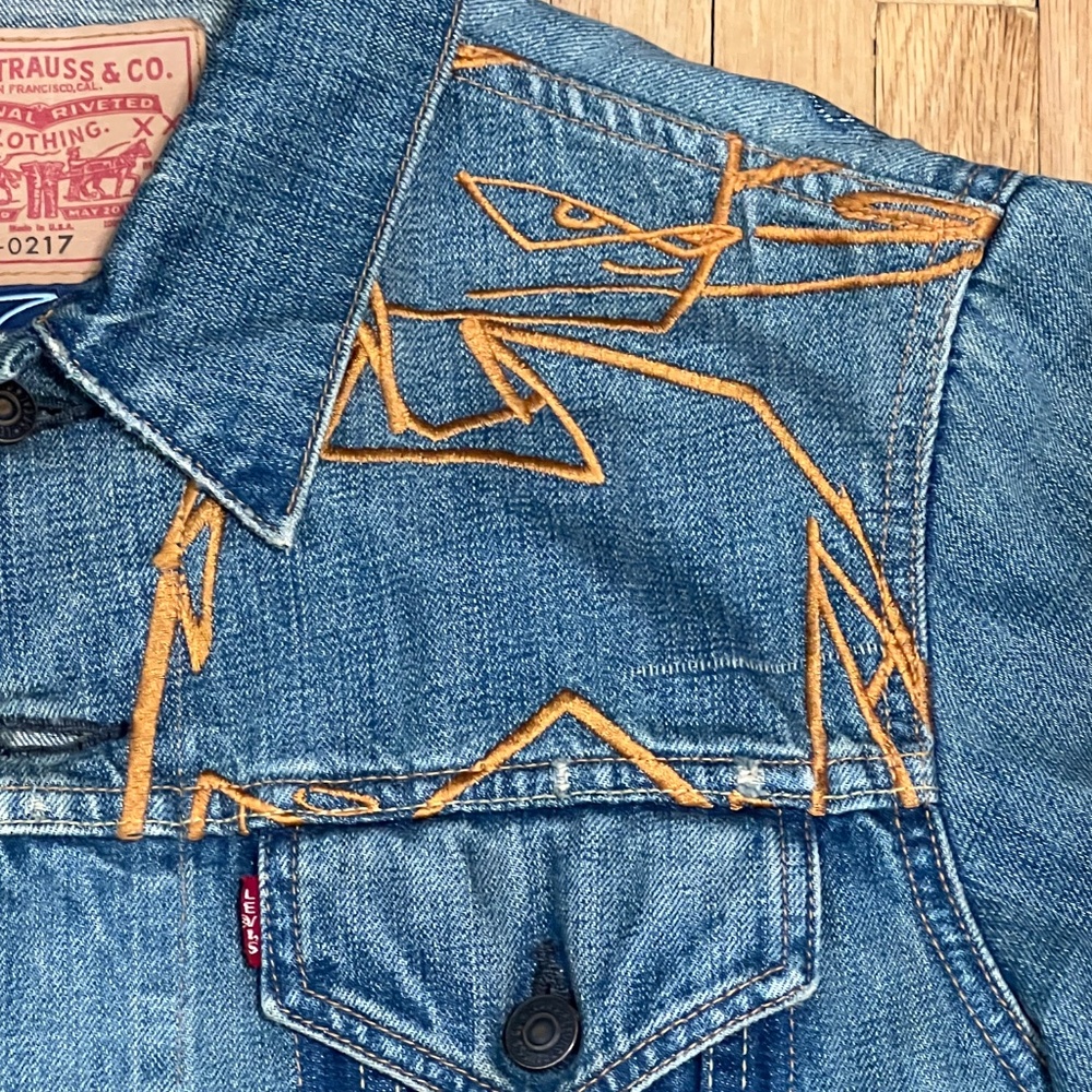 Levi x Futura Laboratories 39meg denim jacket and pant set 2005 - Picture 7 of 16